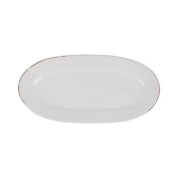 Vietri Cucina Fresca Narrow Oval Platter - Bianco